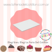 Bandeja MDF Blanco para Tortas - RECTANGULAR 30x35 cm.