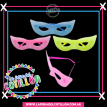 Antifaz Rigido Fluo Luminoso x 1u. (colores surtidos)