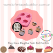Molde de Silicona 3D para Modelado - Cupcakes