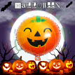 Globo Metalizado Halloween Calabaza (50X60cm) x 1u.