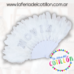 Abanico "Novia" Blanco