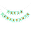 Banderín Feliz Cumpleaños Letra Dorada con Cinta x 1