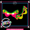 Antifaz Espacial Fluo x12u.
