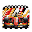 Plato Cuadrado Auto de Carrera x 8 u.