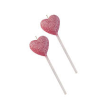 Vela  Corazón Gibre Rosa con palito x1 u