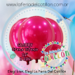 Globo Globby Cromo Titanio Rosa Fucsia 12" x 10u.