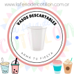 Vaso Plástico Cristal 300 ml. x 50 u.