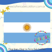 Bandera Argentina Plástica (40CM X 60CM) x 1 u.