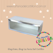Caja Budinera Cartón Plateada x 1 (23.5 x 10 x 8 cm.)