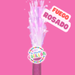 Bengala Holográfica LLama Fuego Color Rosa x 4 u.