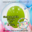 Globo Verde Manzana Globolandia Común 12'' x 25 u.