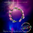 Corona Con Rosas Led x 1u.