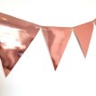 BANDERIN TRIANGULAR METALIZADO DX ROSA GOLD
