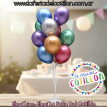 Base Exhibidora Para Armar Ramo Globos x 11 u. Porta Globos.