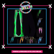 Corbata Negra Luminosa con Hilo Led x1