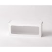 Caja Blanca para Budín con Visor Superior x1 (24 x 9,5 x 10 cm.)