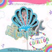 Cake Topper Feliz Cumple Ostra Sirena x 1u.