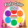 Platos 17 cm. Color x 25 u.