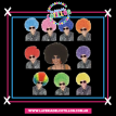 Peluca Super Afro Colores Surtidos x1u