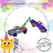 Mini Juguetes Camioneta Grua x 4 u. (solo grua)