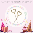 Vela Chispita Sparkles x 1 - Corazón Dorado