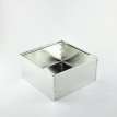 Molde Metálico Bizcochuelo Alto Cuadrado N°4 (26 x 10 cm)