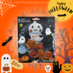 Set 5 Globo Metalizado Halloween Boo x 1u.