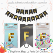 Banderín Grande Feliz Cumpleaños Letra Dorada con Cinta x 1 (18cmx26cm)
