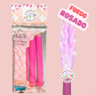 Bengala Holográfica LLama Fuego Color Rosa x 4 u.