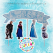 Set 5 Pinches Feliz Cumple Frozen x 1u