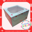 Caja Con Visor Feliz Dia Amor (17cmx17cmx10cm)