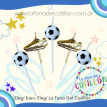 Set Velas Botine-Pelota de Futbol x  5 u.