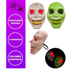 MASCARA RIGIDA LUMINOSA HALLOWEEN ZOMBIE COLORES SURTIDOS -