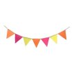 Banderin Fluo Papel 3mts x 1u
