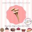 Martillo Chico de Madera 17x6cm x 1u. (Para tortas piñata, corazones diamante, etc)