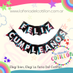 Banderín Feliz Cumpleaños Tik Tok x 1u.