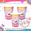 Vaso Peppa Pig x 8 u.