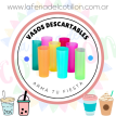 Vaso Trago Largo Color x 10 u.