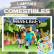 Lámina Comestible Minecraft x 1 u.