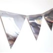 BANDERIN TRIANGULAR METALIZADO DX PLATA