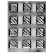 Placa Acetato Molde x1 - Bombones Cuadrados (628A)