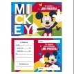 Invitaciones Mickey x10