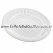 Plato 22 cm Blanco x 25 u.