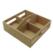 Cajón MDF con Divisiones para Picadas / Desayunos x 1 u. (20 x 20 cm.)