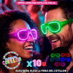 Oferta Anteojo HILO LED Rayado Colores Surtidos x10u.