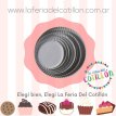 BANDEJA CARTON GRIS REDONDA N°11 (14CM) X 100 u.