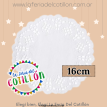 Blonda Redonda Blanca 16,5cm x 12u.