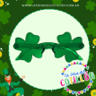 Anteojo Acrilico Trebol Verde San Patricio x 1u.