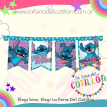 Banderín Articulado Cartón Stitch x1