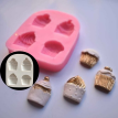 Molde de Silicona 3D para Modelado - Cupcakes